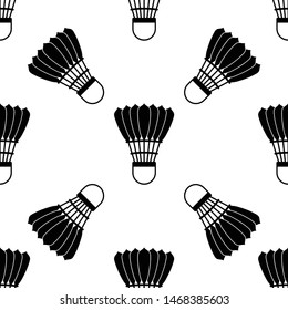 Icono De Enlace Patrón Sin Maravilla, Traslado Para Deportes De Badminton, Ilustración De Arte De Vector De Pájaros