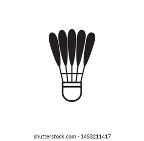 Badminton Icon Logo Vector Illustration Templateshuttlecock Stock 