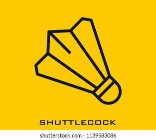 Shuttlecock icon signs