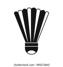 Shuttlecock icon in simple style on a white background vector illustration