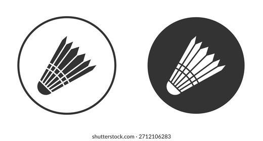 Icono de Shuttlecock Iniciar sesión de estilo sólido.