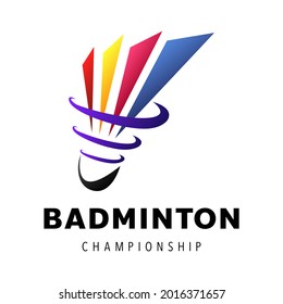 Shuttlecock icon symbol vector, Modern design and beautiful colors isolated on white background, illustration Vector EPS 10 , can use for  Badminton Championship Logo