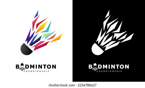 Shuttlecock icon symbol vector, Modern design and beautiful colors isolated on white background, illustration Vector EPS 10 , can use for  Badminton Championship Logo