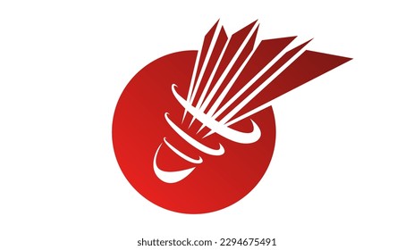 Shuttlecock icon symbol vector, Modern design and beautiful colors isolated on white background, illustration Vector EPS 10 , can use for  Badminton Championship Logo