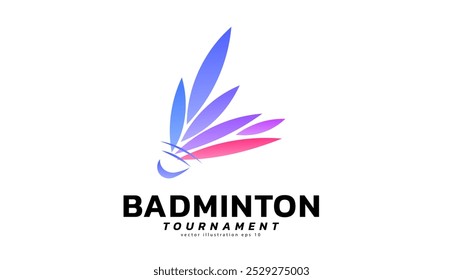 Shuttlecock ícone símbolo vetor, Design moderno e belas cores isoladas no fundo branco, ilustração Vetor EPS 10 , pode usar para Badminton Championship Logo