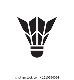 Shuttlecock icon in trendy flat style design. Vector graphic illustration. Vector file. EPS 10.