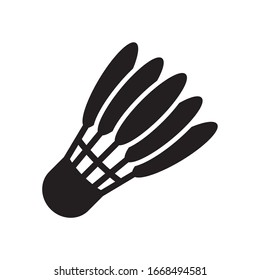 Shuttlecock icon in trendy flat style design. Vector graphic illustration. Suitable for website design, logo, app, and ui. Editable vector stroke. EPS 10.