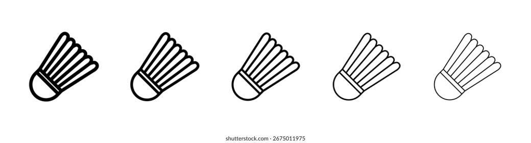 Shuttlecock icon Vector Art Illustration