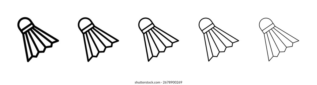 ShuttleCock-Symbol, Vektorsammlung. EPS 10