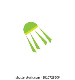 shuttlecock icon vector design illustration
