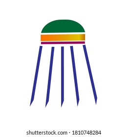 shuttlecock icon vector design illustration