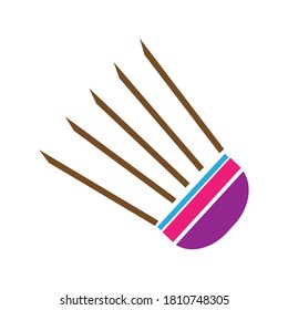 shuttlecock icon vector design illustration