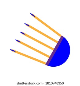 shuttlecock icon vector design illustration