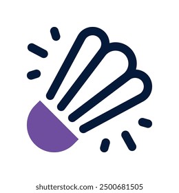 shuttlecock icon. vector dual tone icon for your website, mobile, presentation, and logo design.