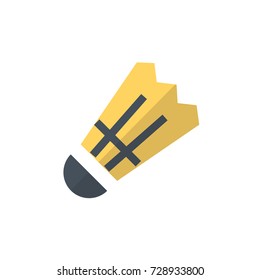 shuttlecock icon vector. shuttlecock flat style design