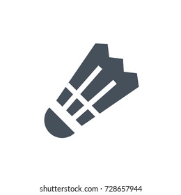 shuttlecock icon vector. shuttlecock glyph style design