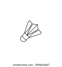 shuttlecock icon vector illustration logo design.