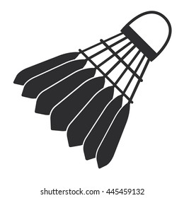 Shuttlecock Icon vector isolated on white background.