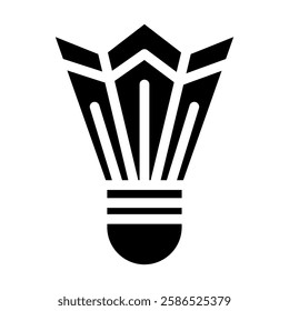 Shuttlecock icon vector pixel perfect
