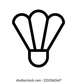 Shuttlecock Icon Vector Symbol Design Illustration