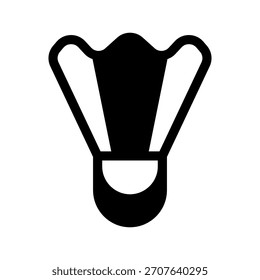 Shuttlecock-Symbol, Vektorsymbol, Entwurfsgrafik
