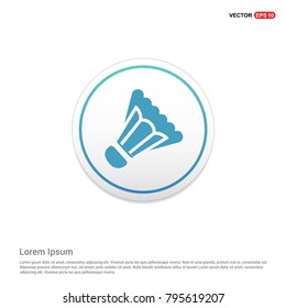 Shuttlecock Icon White Background icon template