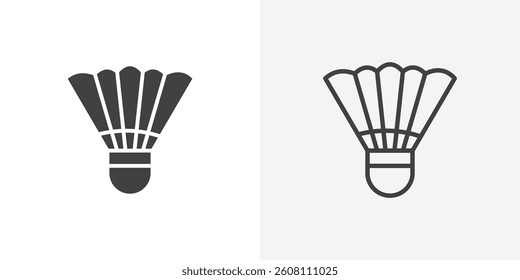 Shuttlecock icons design. vector icons for ui designs