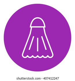 Icono de línea de bloqueo.