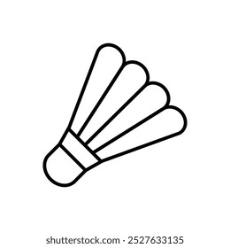 Shuttlecock line out sports interface icon