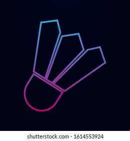 Shuttlecock nolan icon. Simple thin line, outline vector of web icons for ui and ux, website or mobile application