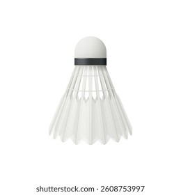 Shuttlecock for tennis, sport playing equipment. Badminton racket element, leisure hobby sport activity and entertainment object, professional sports shuttlecock