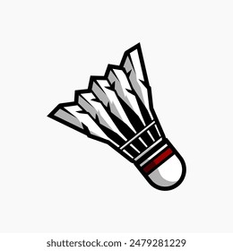 Plantilla de diseño de Vector Shuttlecock simple