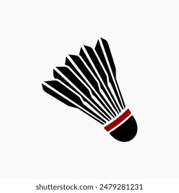 Shuttlecock vector design template . shuttlecock icon pack . badminton icon vector