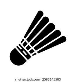 shuttlecock vector flat icon design