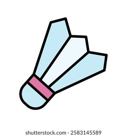 shuttlecock vector flat icon design