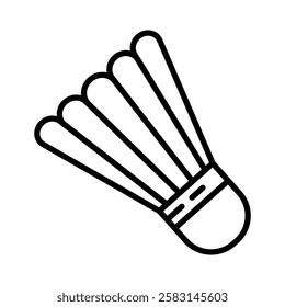 shuttlecock vector flat icon design
