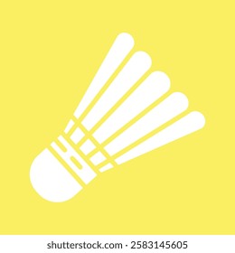 shuttlecock vector flat icon design