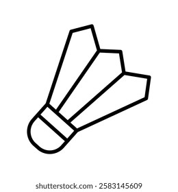 shuttlecock vector flat icon design