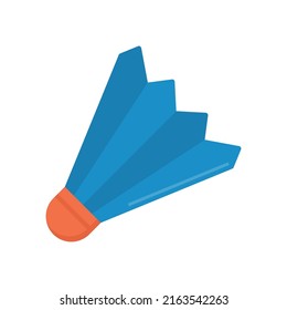 Shuttlecock vector flat icon for web isolated on white background EPS 10 file