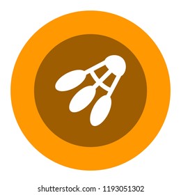 shuttlecock vector icon
