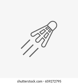 shuttlecock vector icon