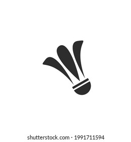 shuttlecock vector icon  illustration design template
