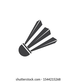 shuttlecock vector icon logo illustration design template