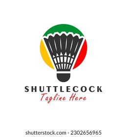 shuttlecock vector illustration logo design