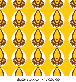 Shwe Shwe Pattern Brown And Yellow