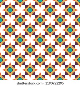 Shweshwe geometric star pattern