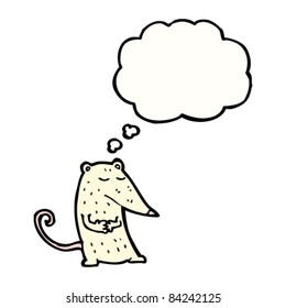 shy cartoon mouse