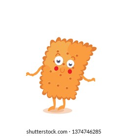 shy cookies vector character