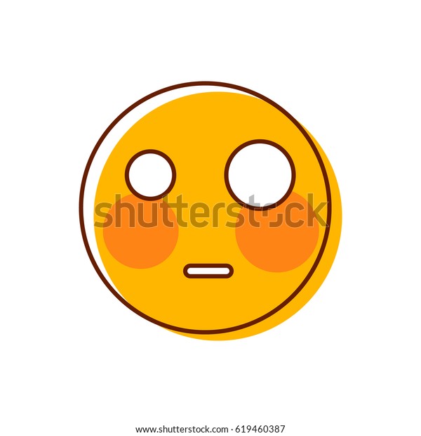 Shy Crazy Emoticon Vector Emoji Illustration Stock Vector (Royalty Free ...