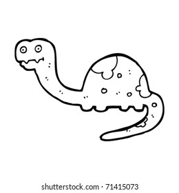 shy dinosaur cartoon